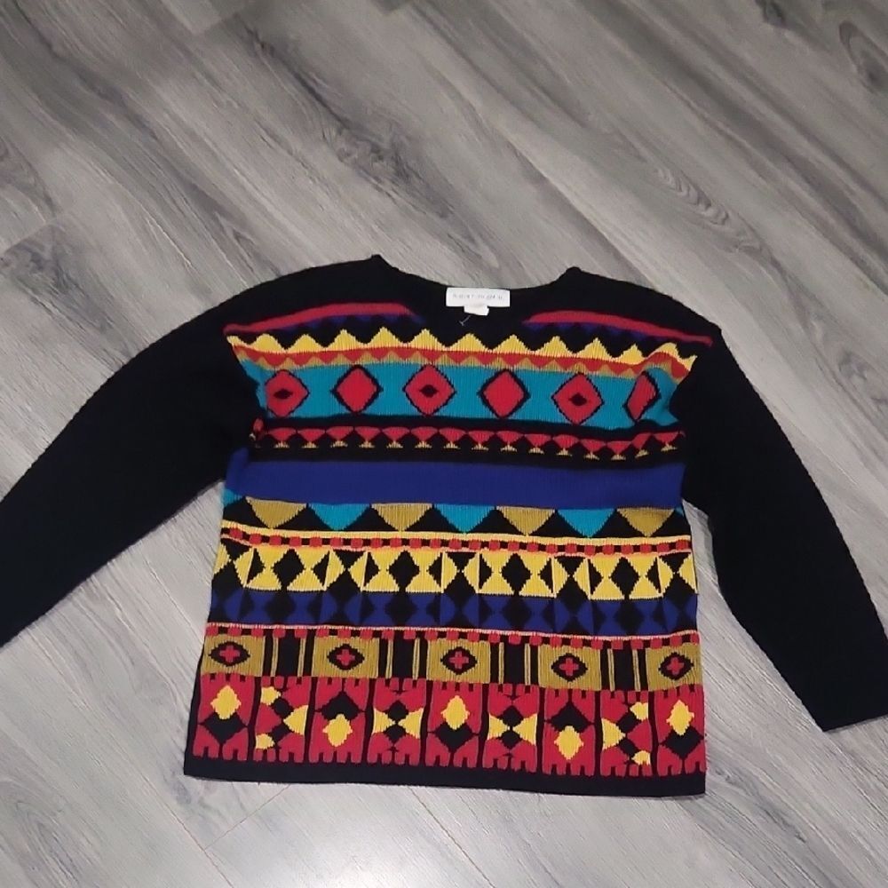 Vintage Norton McNaughton Geometric Sweater